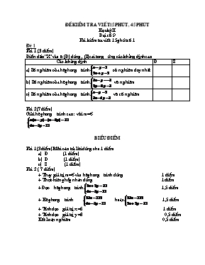 Bộ đề Toán 9 kì 2